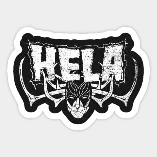 Goddess of Death and Metal Sticker